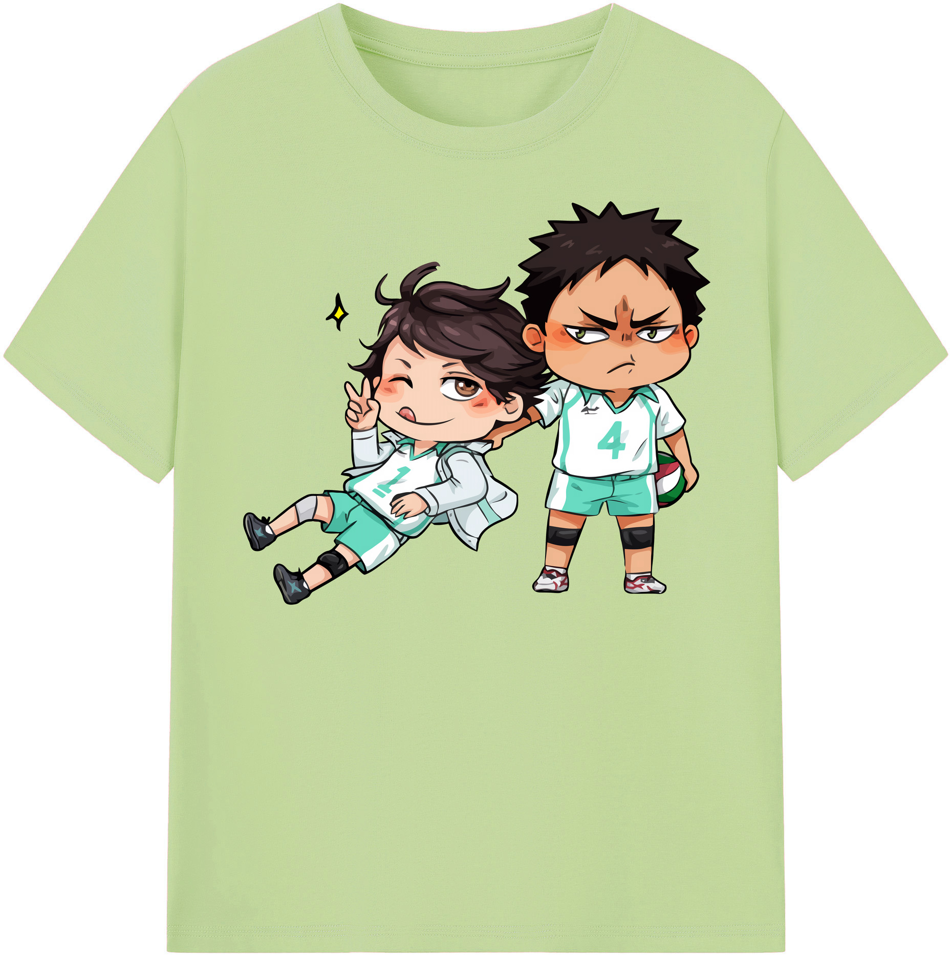 （画像用） ハイキュー!! Haikyu!! 綿100％半袖Tシャツ（フロントプリント）
